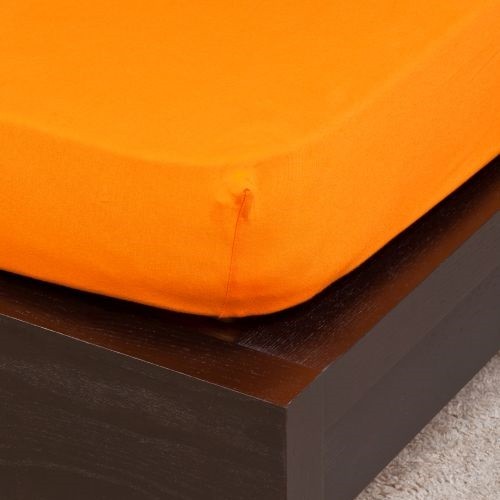 NATURTEX gumis jersey lepedő - narancssárga - 100x200cm