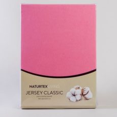 NATURTEX gumis jersey lepedő - rózsaszín - 160x200 cm