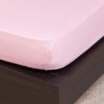 NATURTEX gumis jersey lepedő - rózsaszín - 200x200 cm