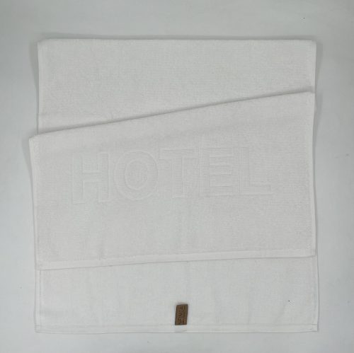 Infiniza Hotel Logós Színes Törölköző Szett - Fehér - 70x140 és 50x100 cm