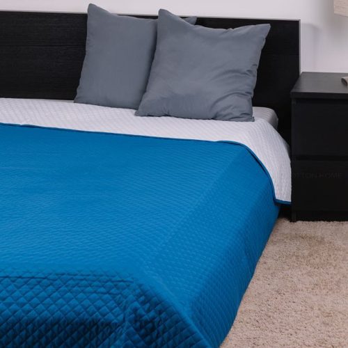 NATURTEX EMILY ágytakaró - kék-fehér - 235x250 cm